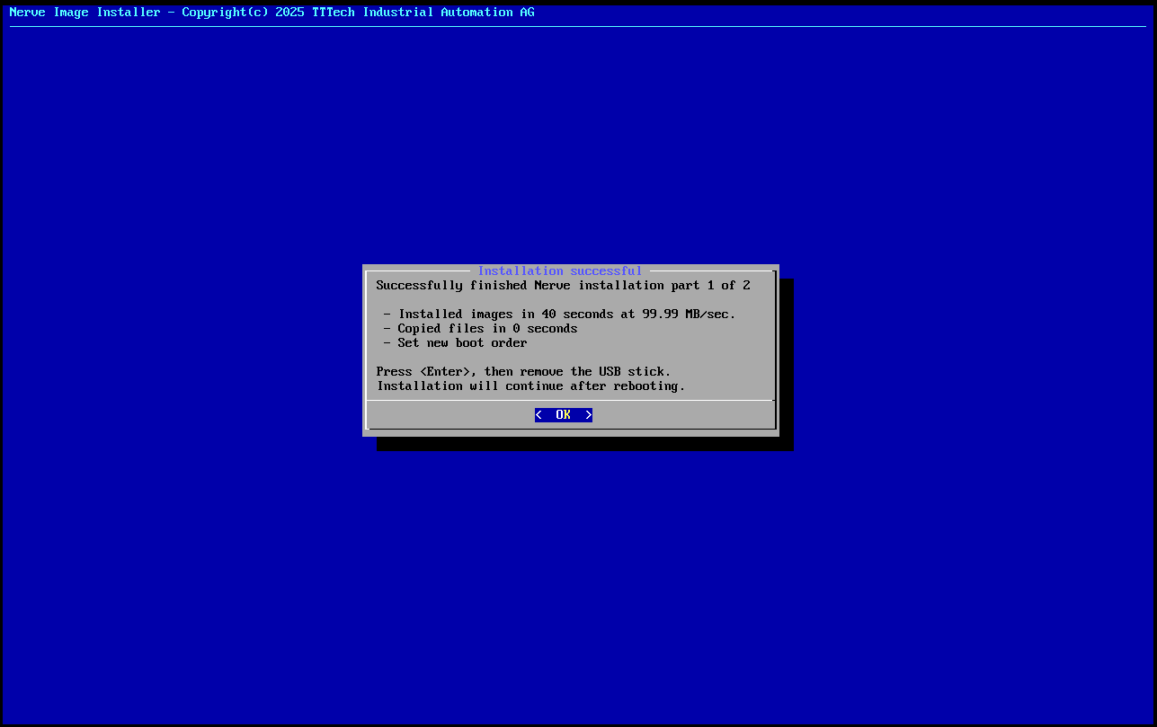 Press Enter to restart