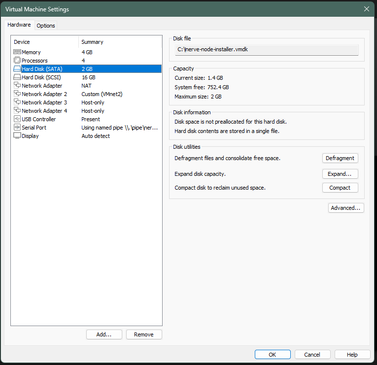 Remove installer disk